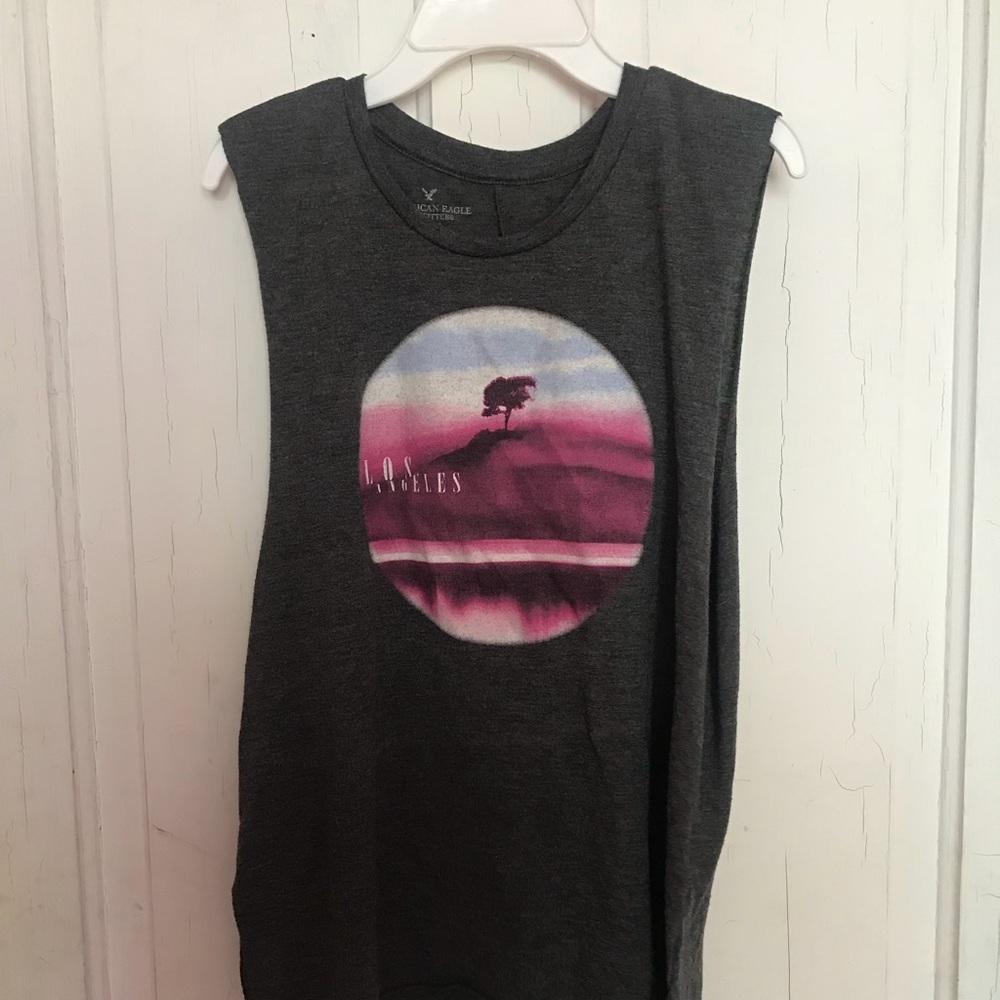 Graphic muscle tee